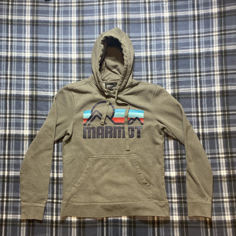 Marmot Gray Hoodie Size‎ Small Preowned